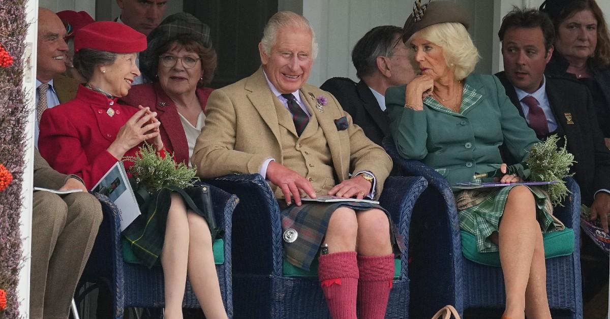 Photo of Princess Anne, King Charles and Queen Camilla