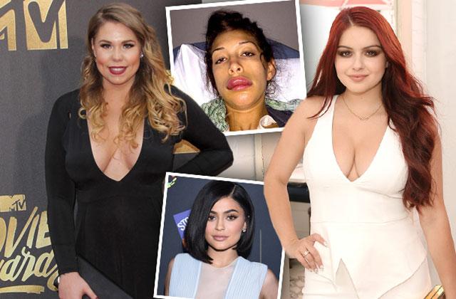 //kylie jenner brielle zolciak farrah abraham young stars plastic surgery pp