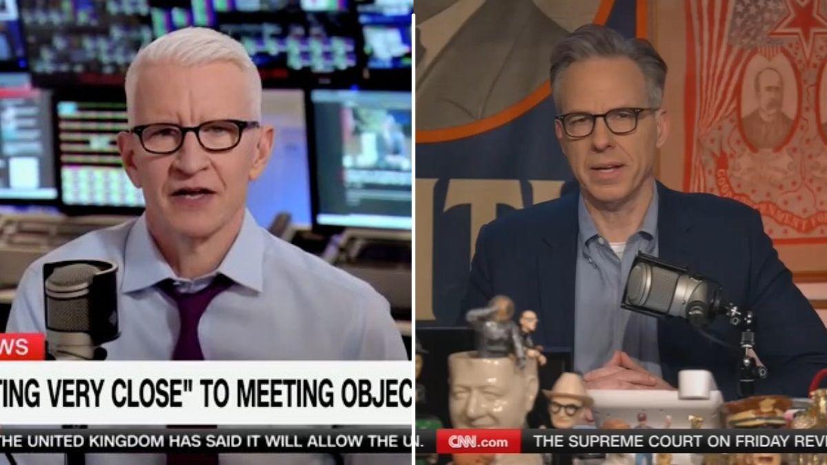 Anderson Cooper and Jake Tapper