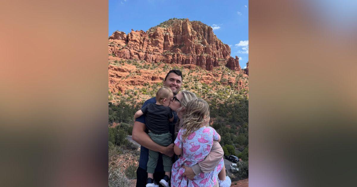 Photo of Charlie Kirk, Erika Kirk, kids