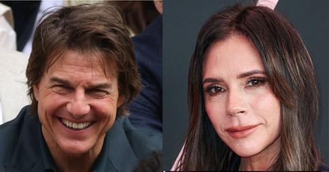 Split photo of Tom Cruise, Victoria Beckham