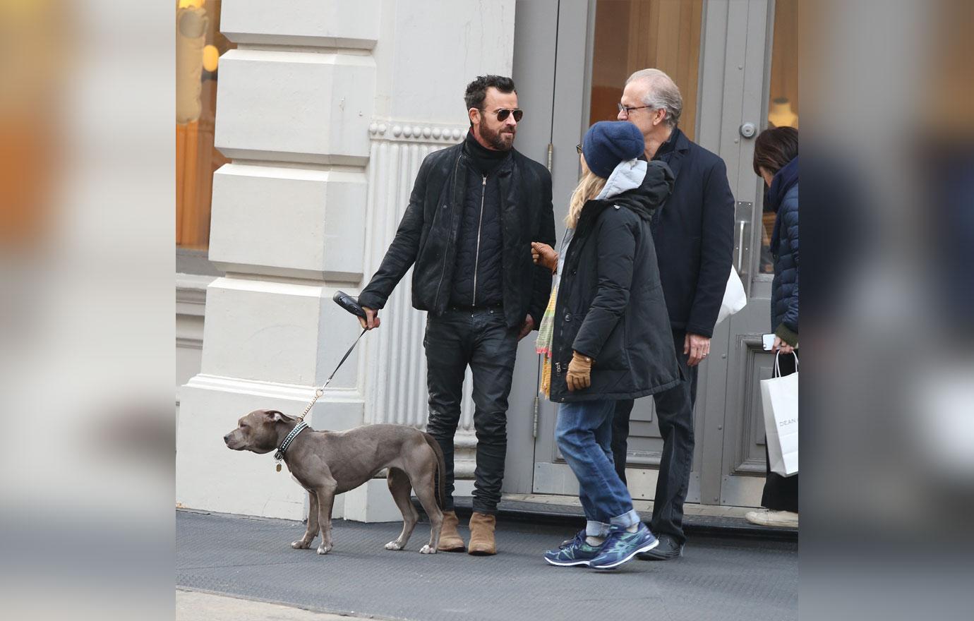 Justin Theroux Walks Dog After Jennifer Aniston Split Bachelor Life