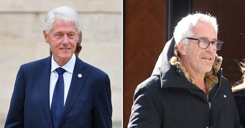 photo of bill clinton and jeffrey epstein