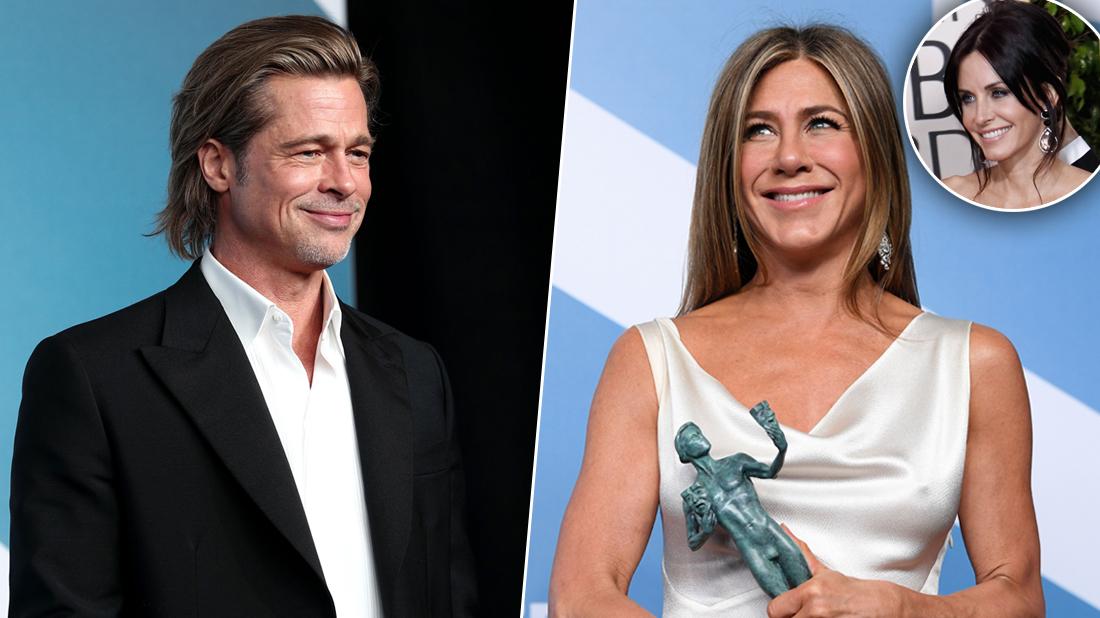 Courteney Cox Likes Brad Pitt & Jennifer Aniston Reunion Posts