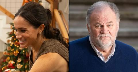 Split photos of Meghan and Thomas Markle Sr.