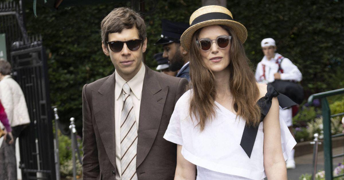 Keira Knightley and James Righton at Wimbledon 