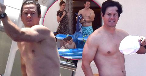 //Mark wahlberg shirtless family vacation pp