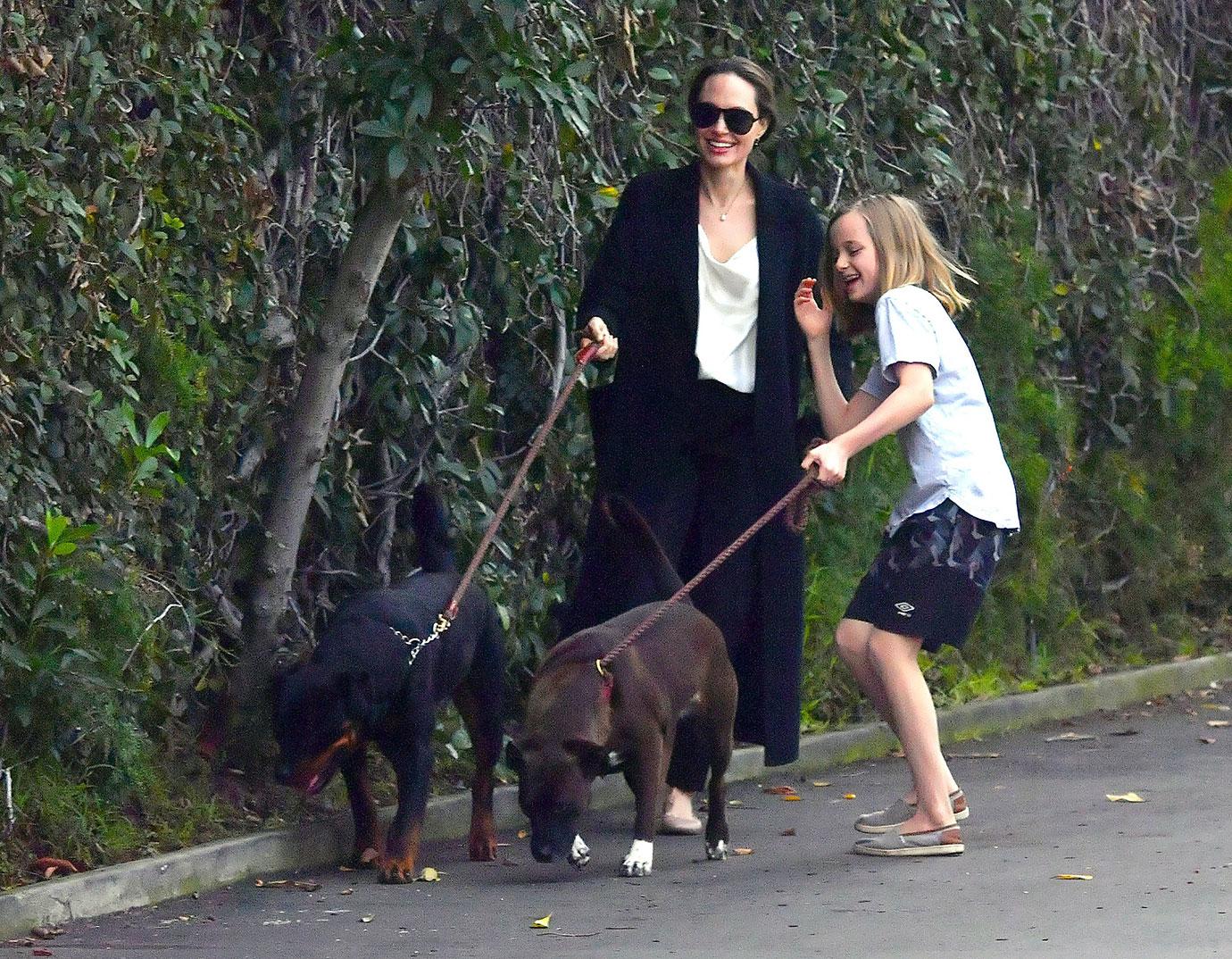 Angelina Jolie & Vivienne In LA After Brad Pitt Golden Globes Snub