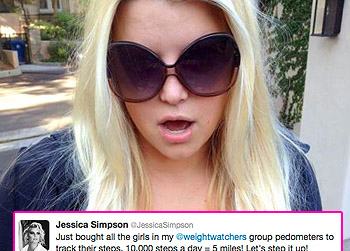 //jessica simpson pedometers weight watchers
