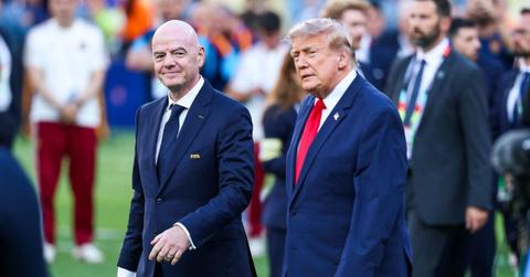 Photo of Donald Trump and Gianni Infantino