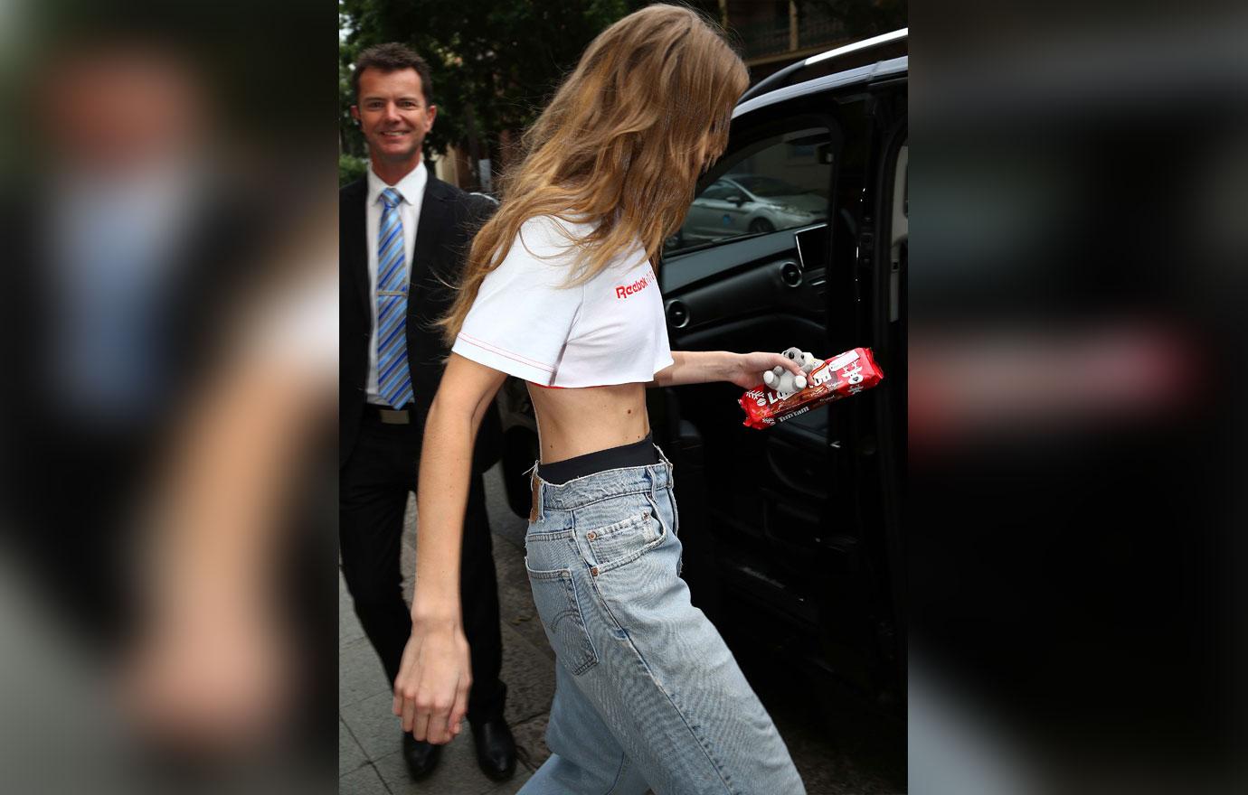 Gigi Hadid Shows Off Scary Skinny Waist After Weight Loss