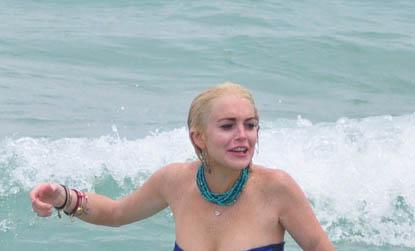//lindsay lohan bikini