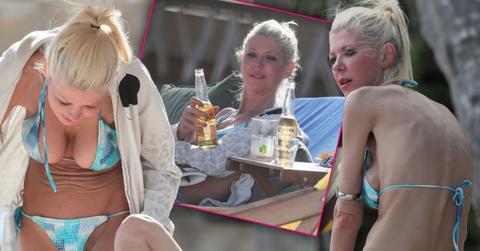 //Tara Reid skeletal uggs bikini pp