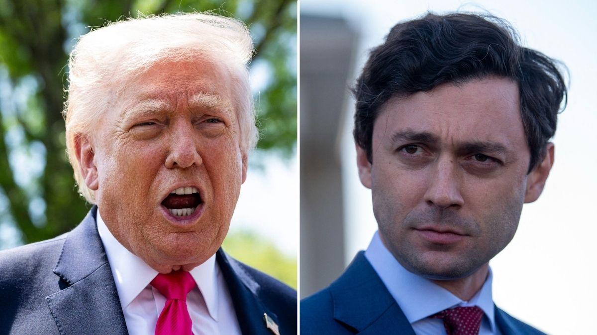 Photo of Donald Trump, Jon Ossoff