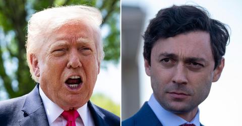 Photo of Donald Trump, Jon Ossoff