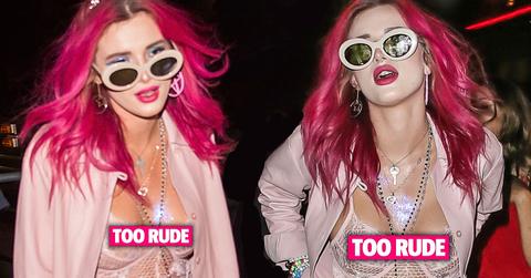 Bella Thorne Goes Braless In Racy NY Night Out