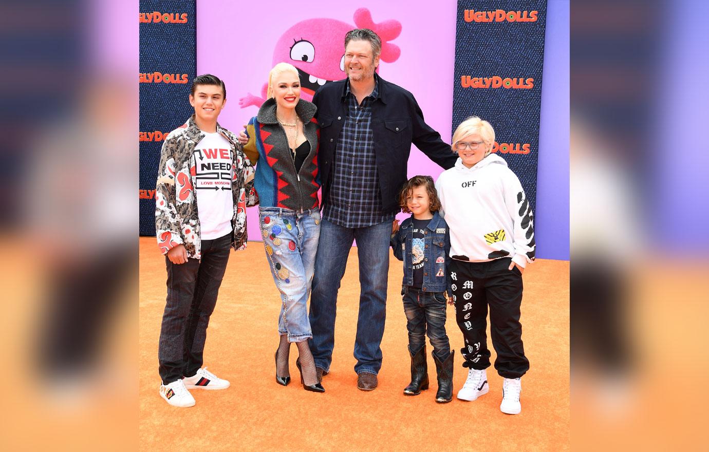 Gwen Stefani And Sons Attend Movie Premiere With Blake Shelton