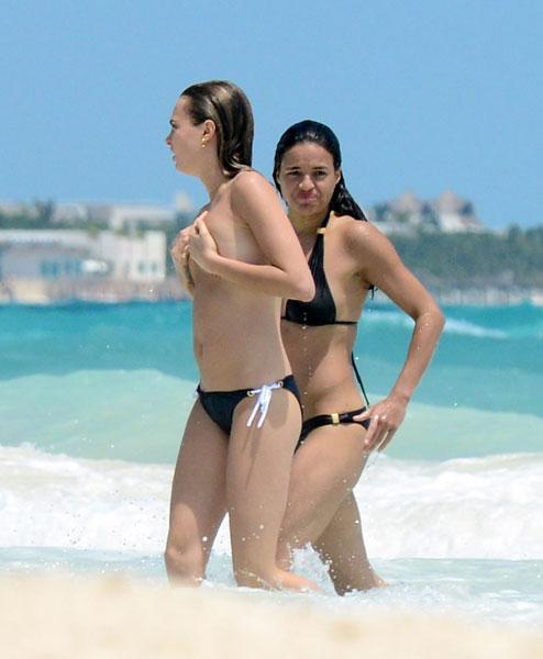 //cara and michelle beach