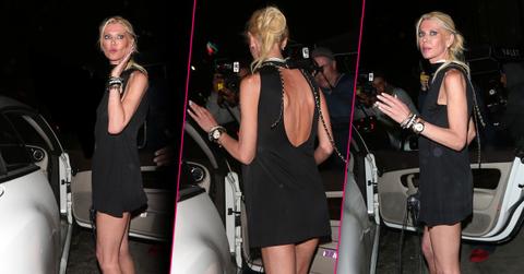 //tara reid weight scary skinny black dress pp