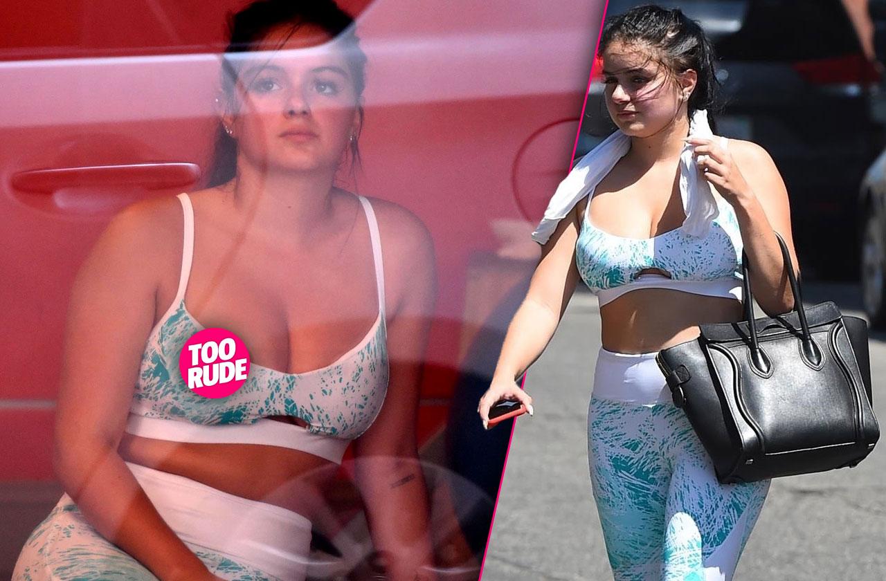 Ariel Winter Suffers Nip Slip In Sports Bra At Gym