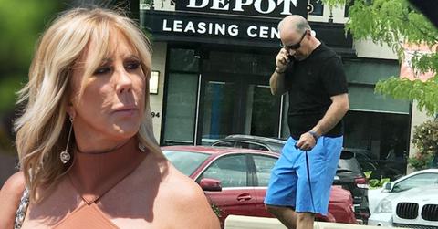 vicki gunvalson ex brooks ayers spotted first time two years cancer scandal rhoc