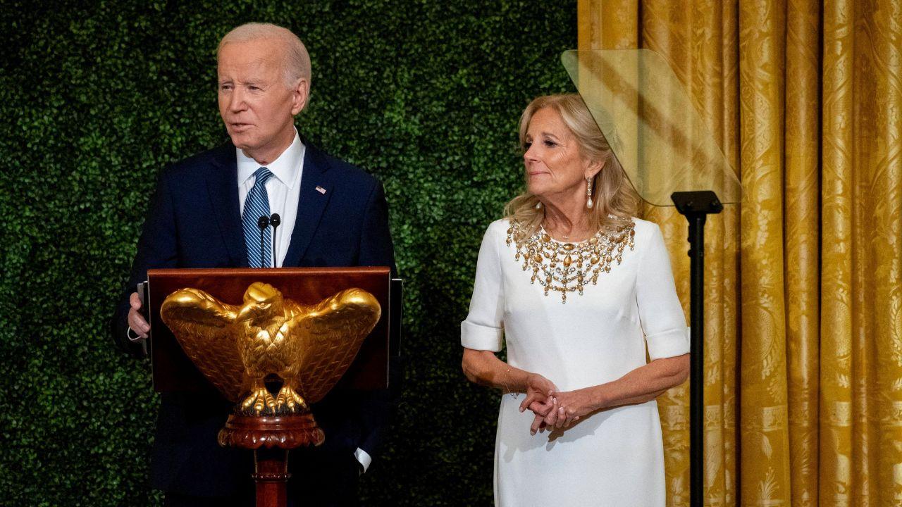A photo of Jill and Joe Biden