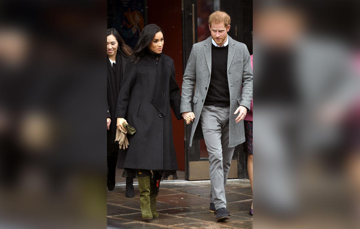 Meghan Markle Prince Harry Bristol Snow PDA