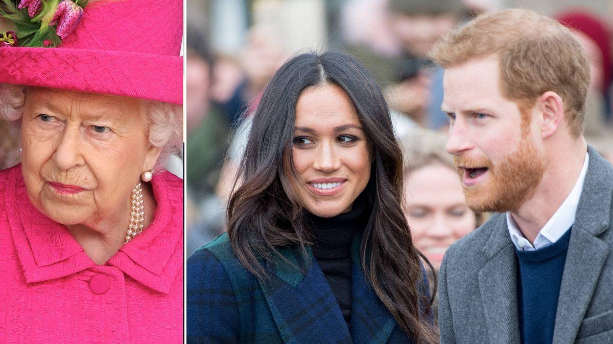 Photo of Queen Elizabeth, Meghan Markle, Prince Harry