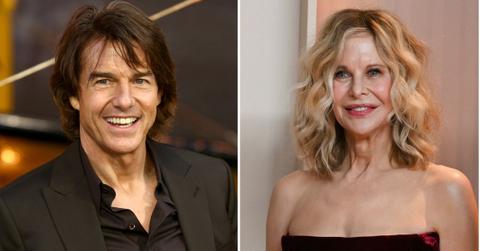 Split photo of Tom Cruise and Meg Ryan