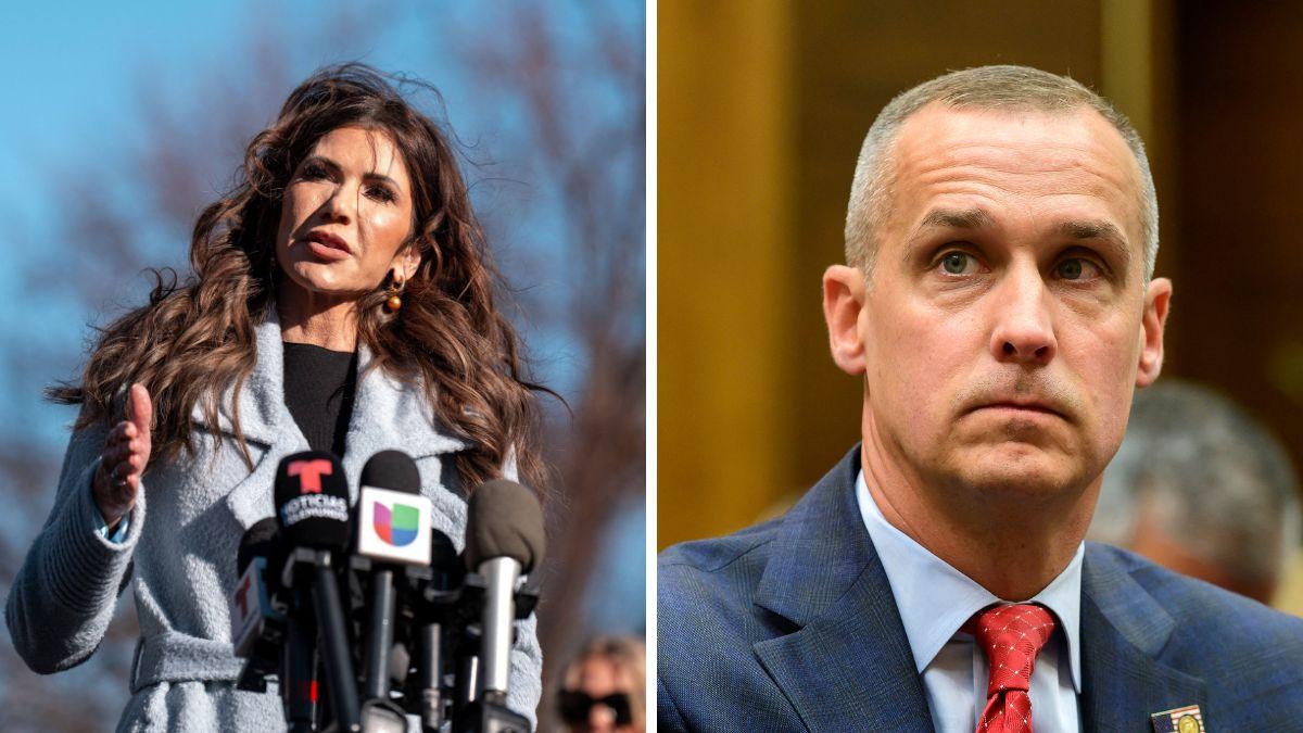 Photo of Kristi Noem, Corey Lewandowski 