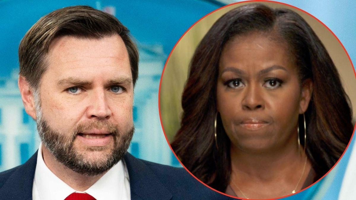Photo of JD Vance and Michelle Obama