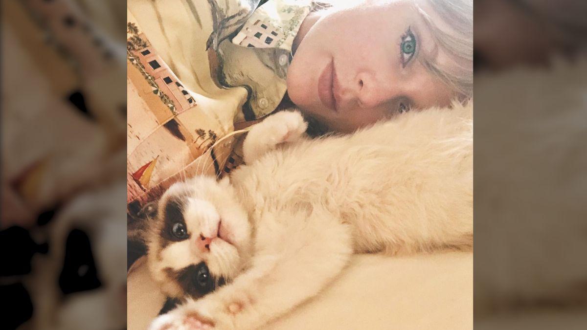 Photo of Taylow Swift with her cat