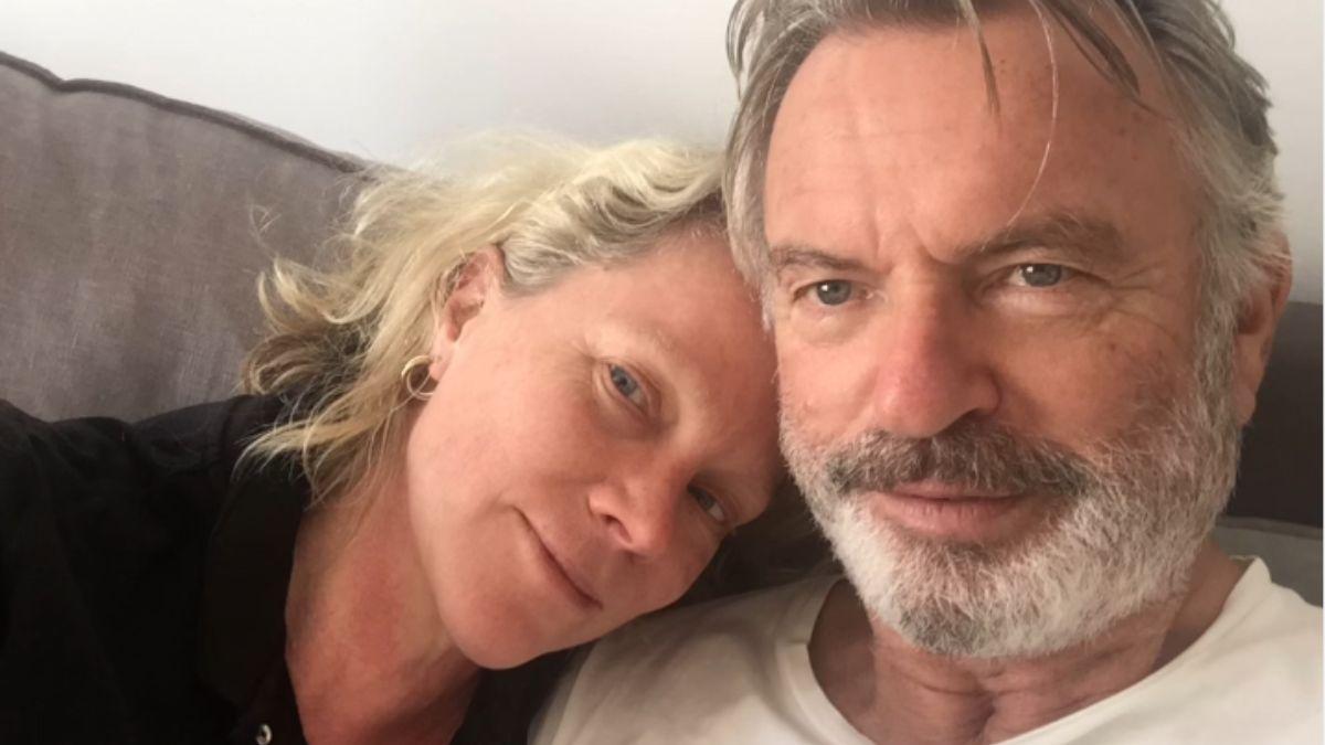 Photo of Sam Neill and Laura Tingle