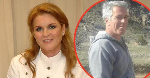 Split photos of Sarah Ferguson and Jeffrey Epstein