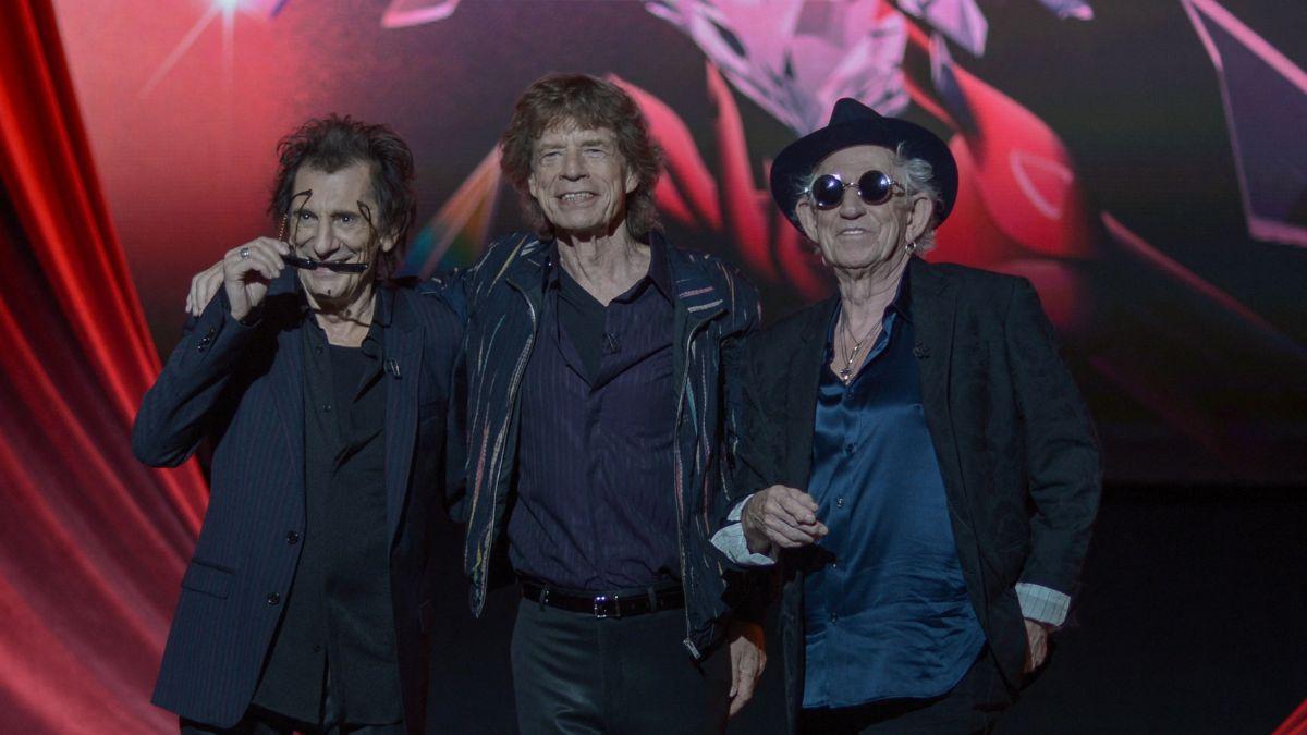 Photo of Ronnie Wood, Sir Mick Jagger and Keith Richards