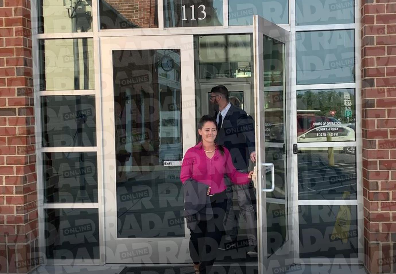 David Eason Jenelle Evans Outside Court