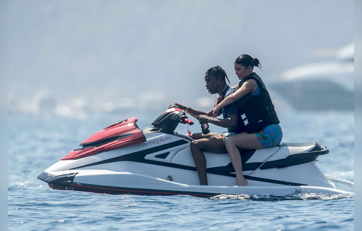 Kylie Jenner Rides On Yacht While Jordyn Woods Stays In LA