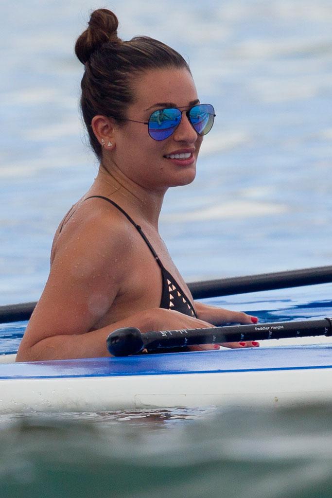 //lea michele bathing suit body maui