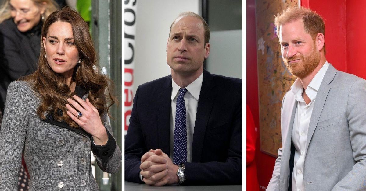 Photo of Kate Middleton, Prince William and Prince Harry