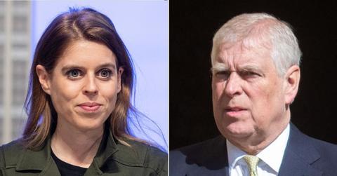 picture of Princess Beatrice and Andrew Windsor