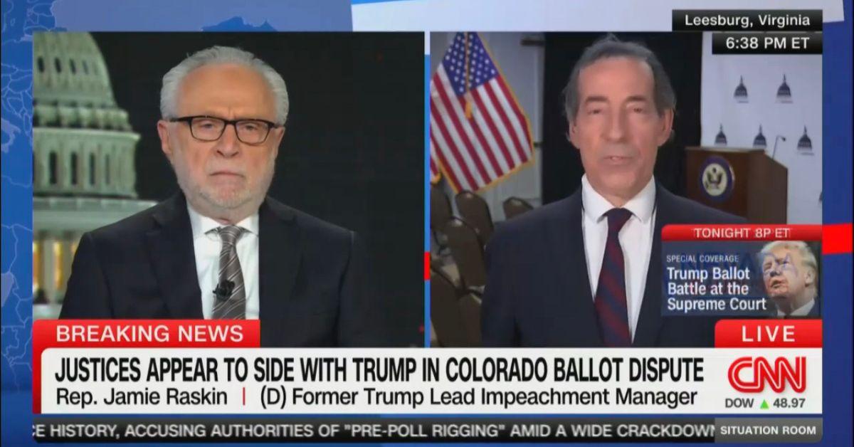 cnn wolf blitzer almost vomits live on air trump ballot dispute watch