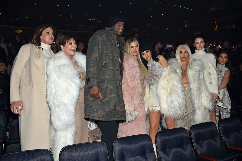 Kanye West Fashion Show Kim Kardashian Lamar Odom Caitlyn Jenner