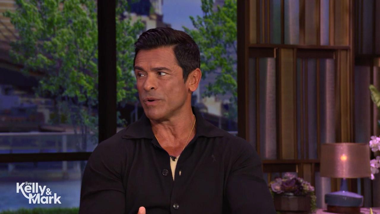 Mark Consuelos compared her run to someone wearing 'high heels.'