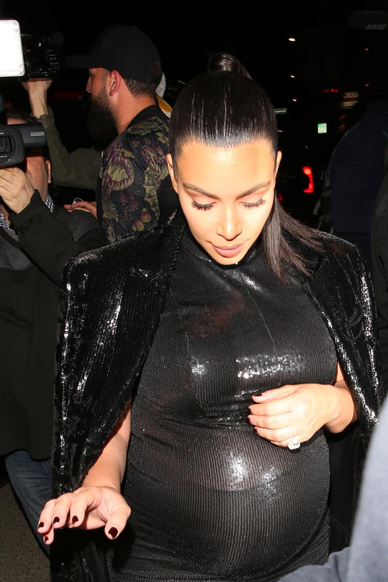 Kim Kardashian Baby Bump Photos