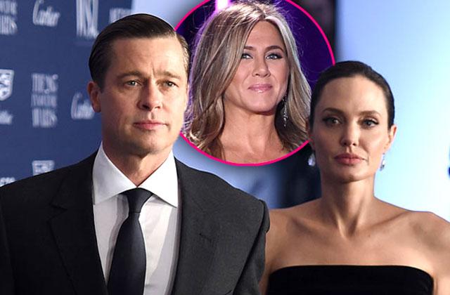 brad pitt angelina jolie divorce jennifer aniston reaction