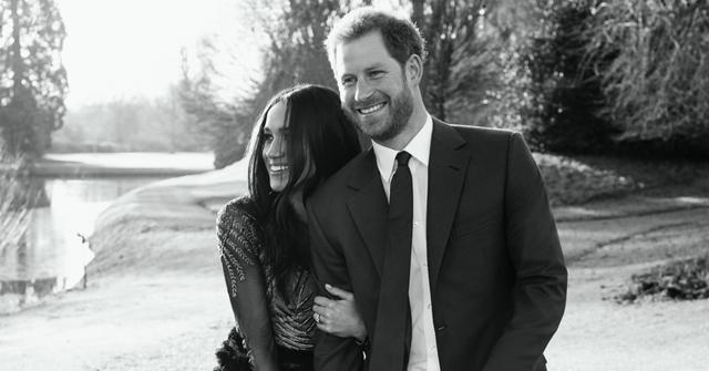 Prince Harry and Meghan Markle smile in official engagement photos