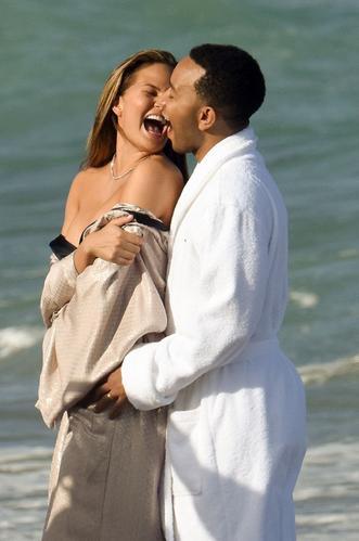 Nude Shoot! Chrissy Teigen Strips Down For Hot Couple Shoot With Hubby