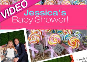 //jessica simpson baby shower video