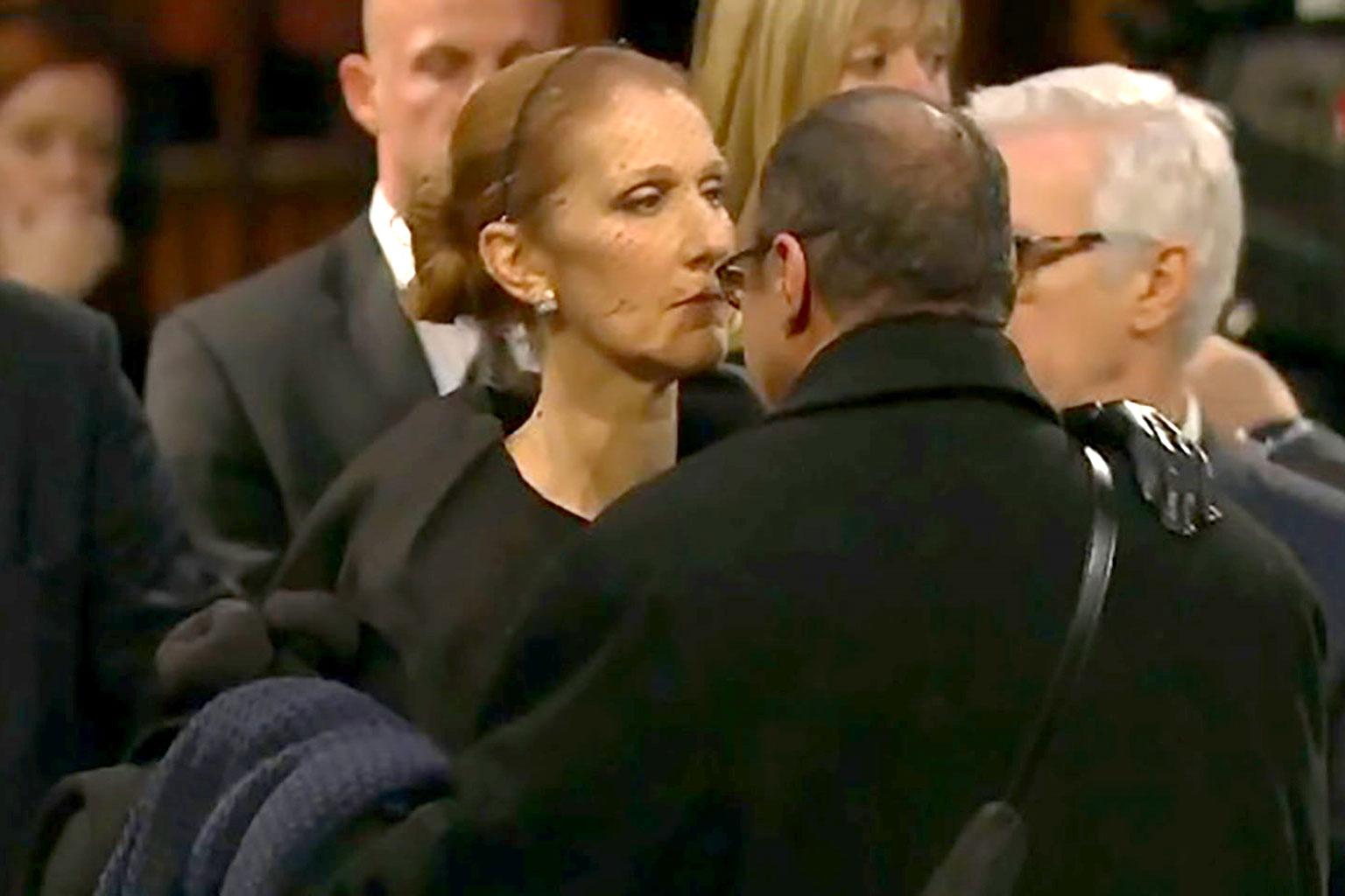 See Snaps From Celine Dion's Touching Memorial Service For Husband Rene