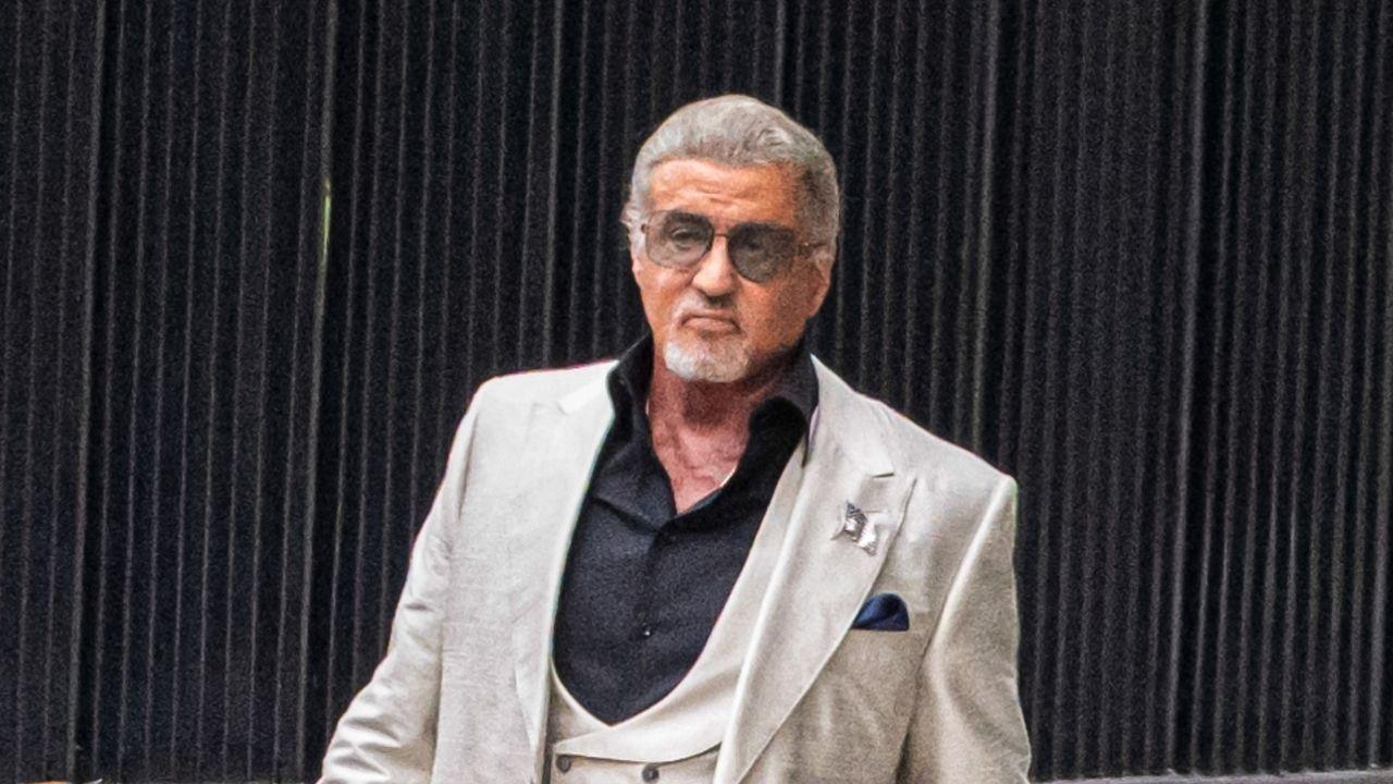 Image of Sylvester Stallone claims he used to shower with his clothing on to save money on laundry.